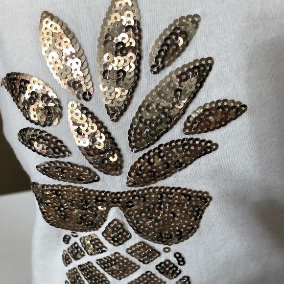 PINK Victoria’s Secret Glitter Pineapple Tank Sz S - Picture 4 of 9